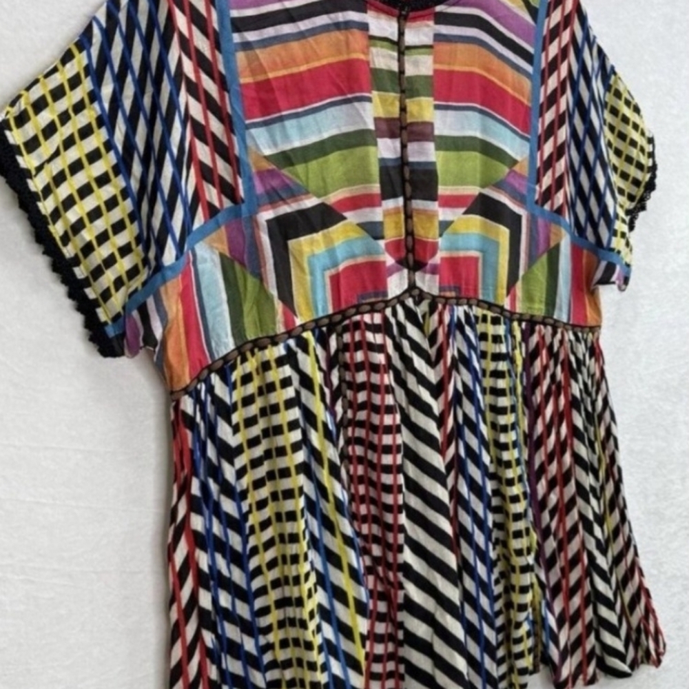 Anthropologie Conditions Apply Kynsa Tunic Top Size Large - Picture 3 of 6
